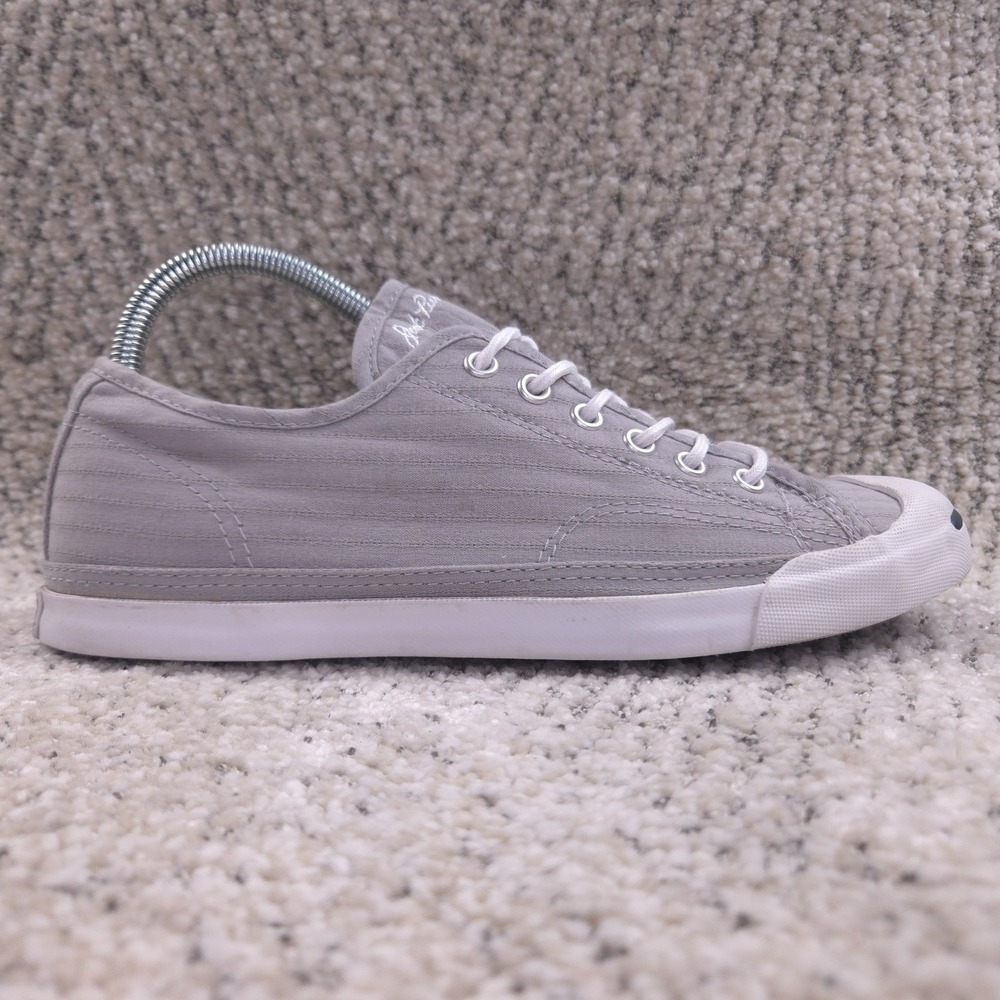 Converse Jack Purcell Womens Size 9 Sneakers‎ Low Top Lace Up Gray Fabric Shoes